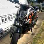 2014 KTM 390 DUKE MOTORCYCLE All keys lost front view